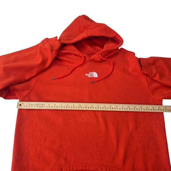 The North Face Hi Lo Hoodie Pullover Sweatshirt Womens XL Red Cropped - Picture 6 of 10